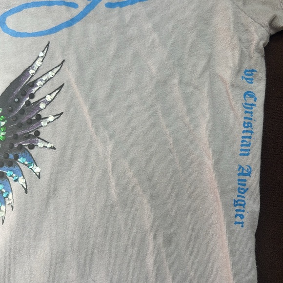 Vintage Ed Hardy Gray Tee with Phoenix, Medium - Picture 5 of 8